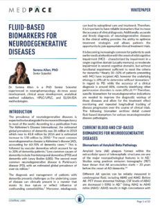 Whitepaper Fluid-Based Biomarkers for Neurodegenerative Diseases